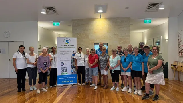 The Sewa Care team and community members at an event in Bunbury
